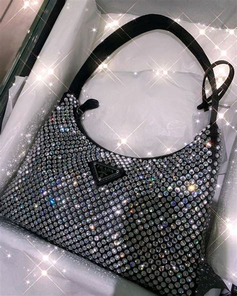 sparkle prada bag|prada bag with studs.